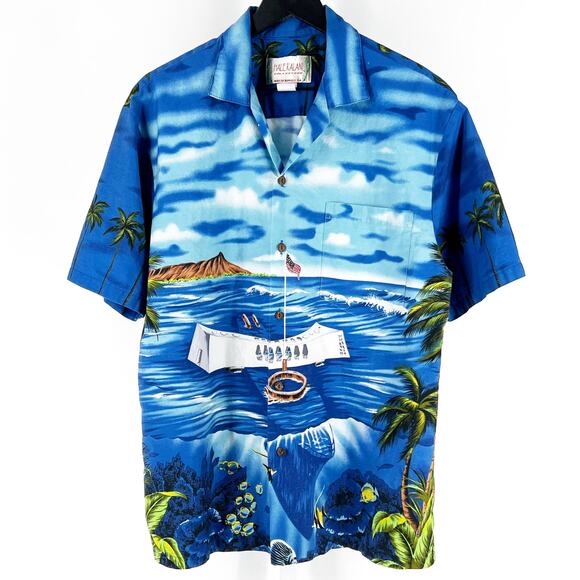 WWII Pearl Harbor USS Arizona Memorial Hawaiian shirt - Picture 1 of 5